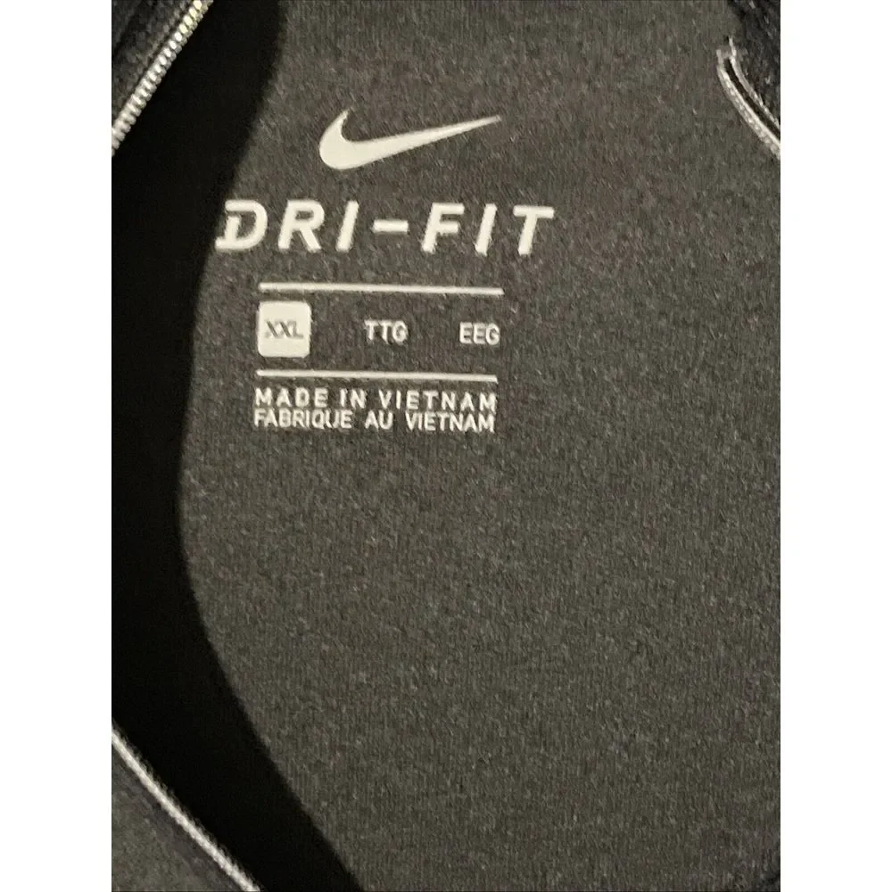 Nike Dri-Fit 1/4‎ Zip XXL Pull Over With Logo